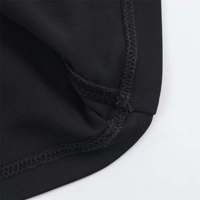 2025 신상 패션 컷아웃 디자인 목폴라 민소매 라인스톤 디테일, 스타일리시한 이브닝 가운 여성용 블랙 맥시 드레스