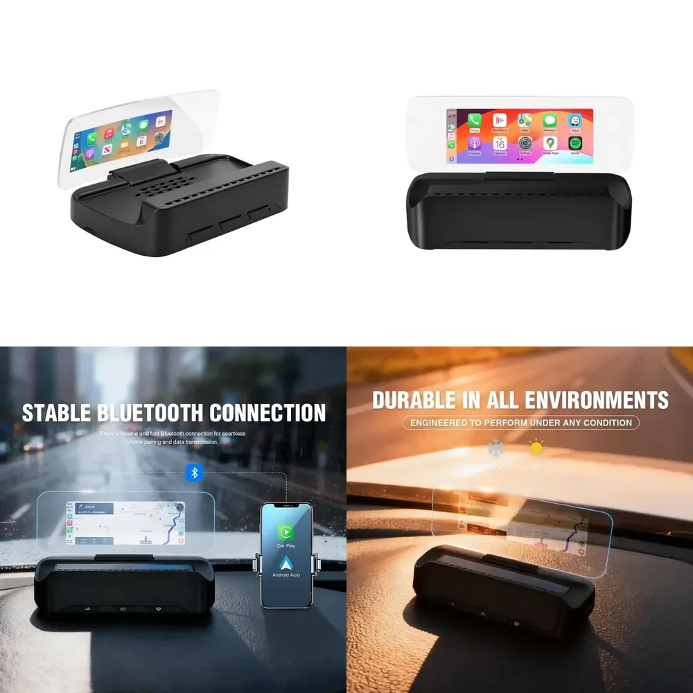 Supplier Universal 2.99 Inches LCD Car Windscreen Car Navigation Map Head-up Display Car HUD Carplay Hud