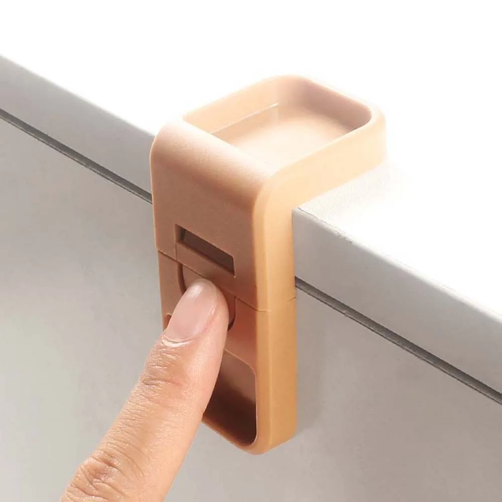 

10pcs/set ABS Multi Functional Safety Locks Right Angle Plastic Baby Cabinet Drawer Locks Waterproof Portable