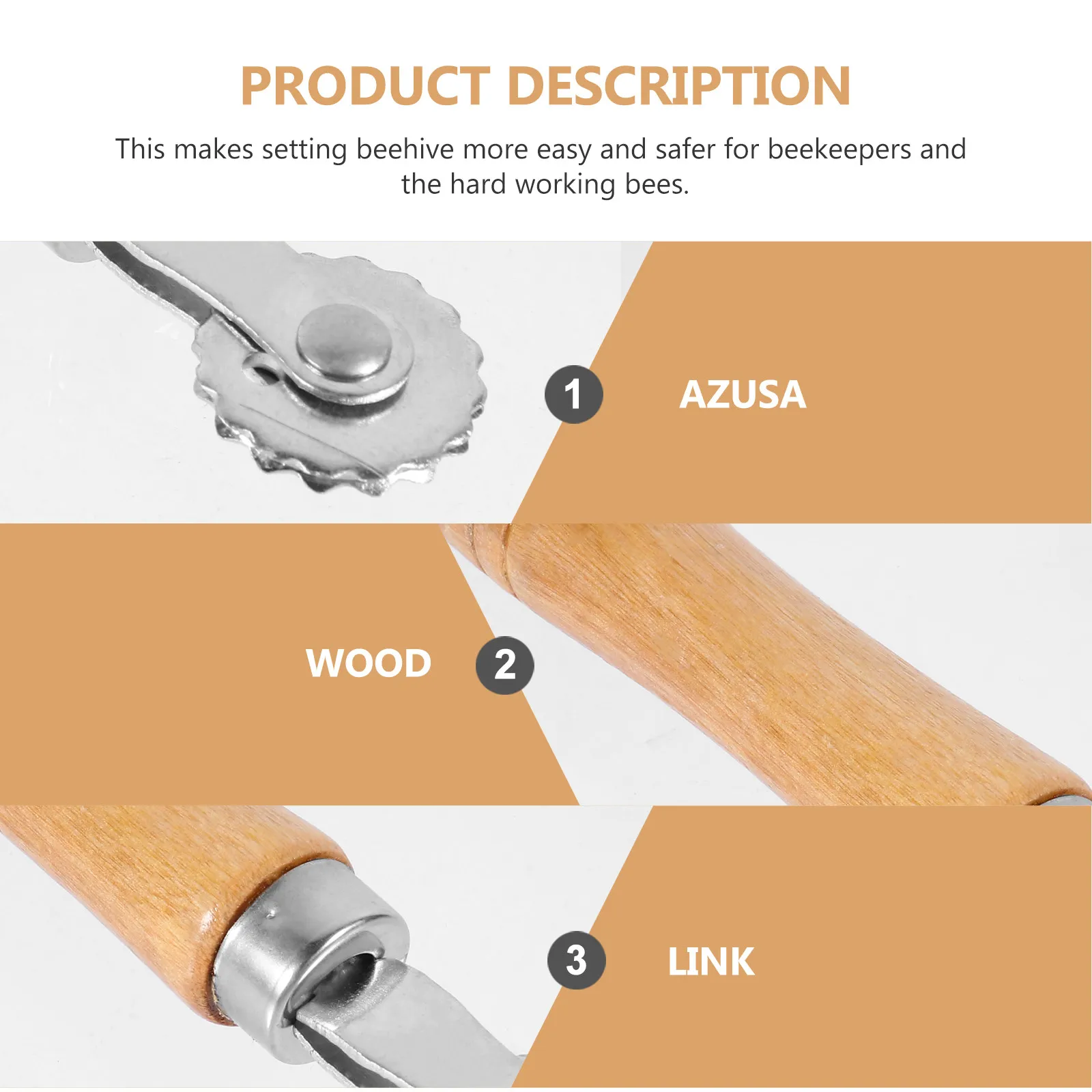 6Pcs Bee Tool Wire Embedder Handheld Beekeeping Embedder Professional Equipment Kit for Hive Frame Foundation Setting