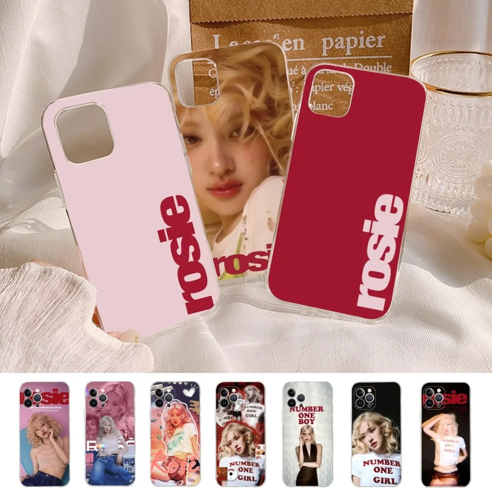 KPOP Rosie APT Phone Case For IPhone 16 15 14 11 12 13 Mini Pro XS Max Cover 6 7 8 Plus X Funda Shell #1