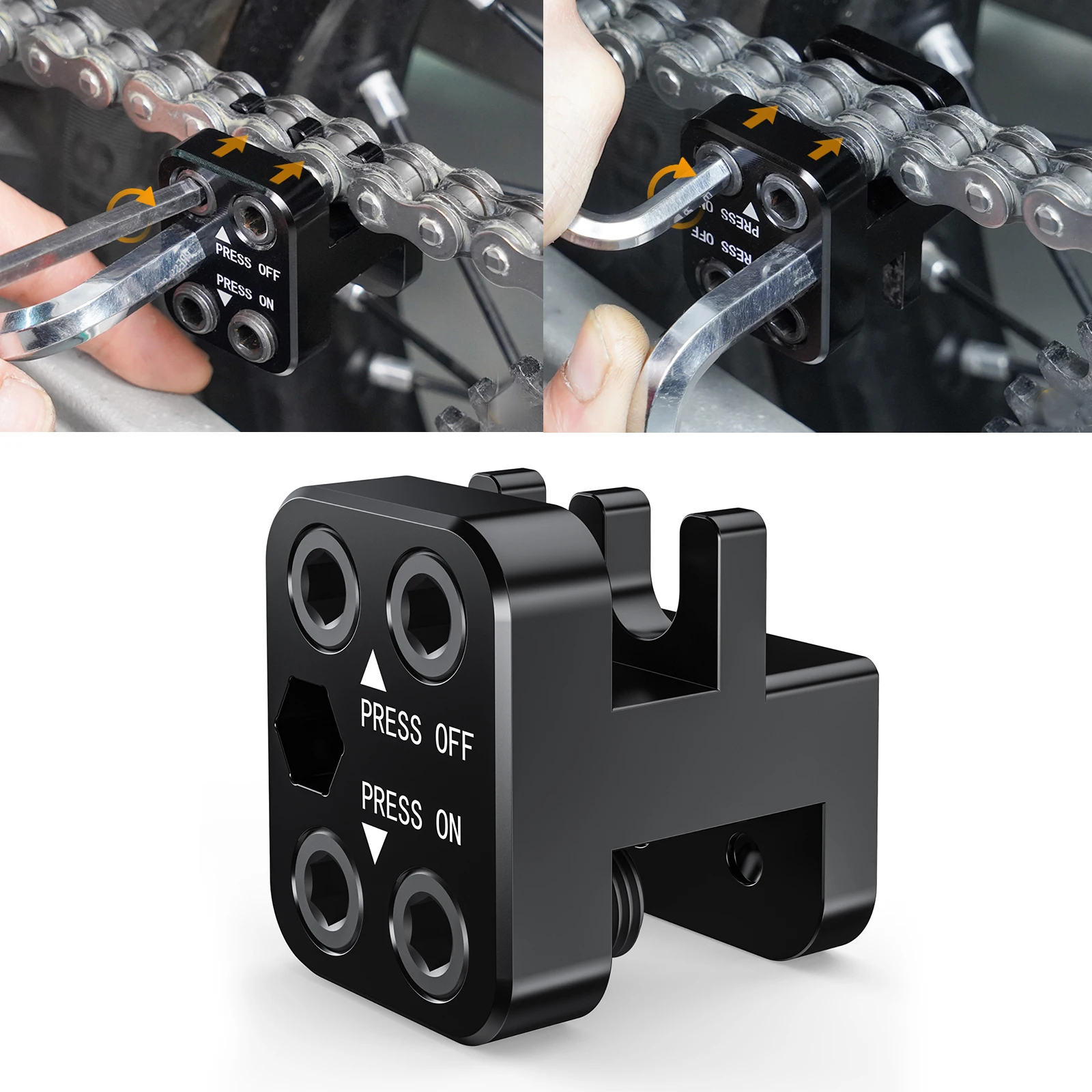 

NICECNC Motorcycle Master Link Chain Press Tool For 50 Series 520 525 530 Chains For KTM YAMAHA BMW SUZUKI DUCATI HONDA KAWASAKI