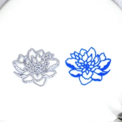 Metal Cutting Dies Lotus Flower Pattern Decoration Scrapbook Embossing Album Paper Craft Knife Mould Blade Punch Stencils