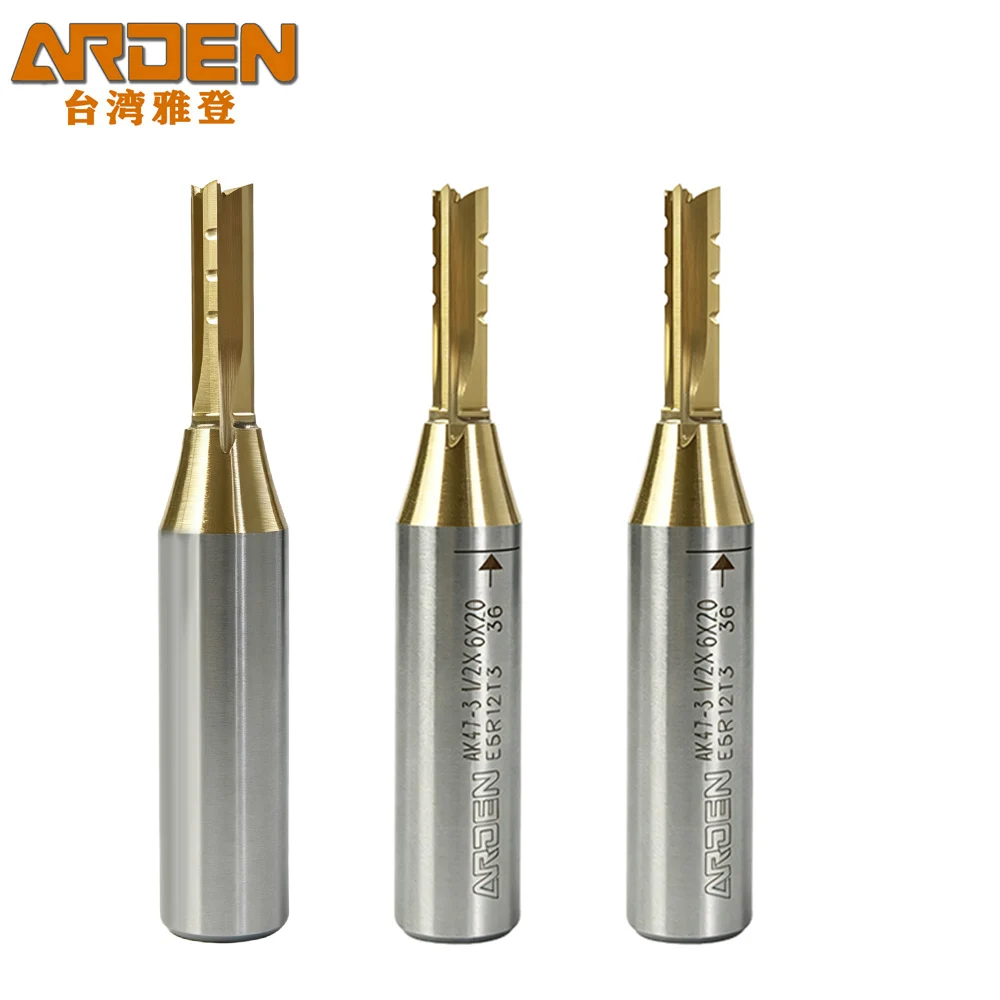 Arden 4 Flute Coated Solid Carbide Router Bit High Resistance CNC Cutter for  Engraving Plywood MDF