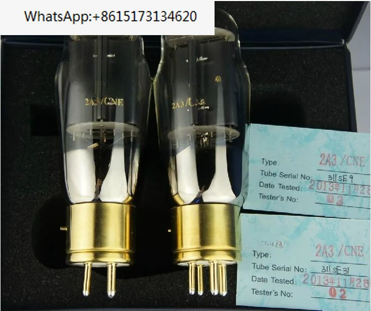 Precise matching of graphite screen of 2A3/CNE electronic tube with gold pedestal in the original innovative version.