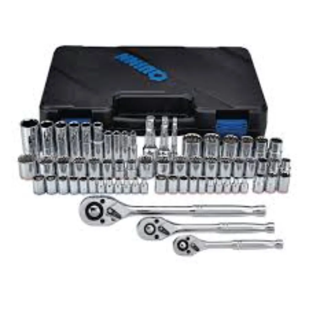 

26-Piece 1/4-Inch Drive Mechanics Tool Set - 90-Tooth Ratchet with Quick Release, Chrome Finish & Portable Case