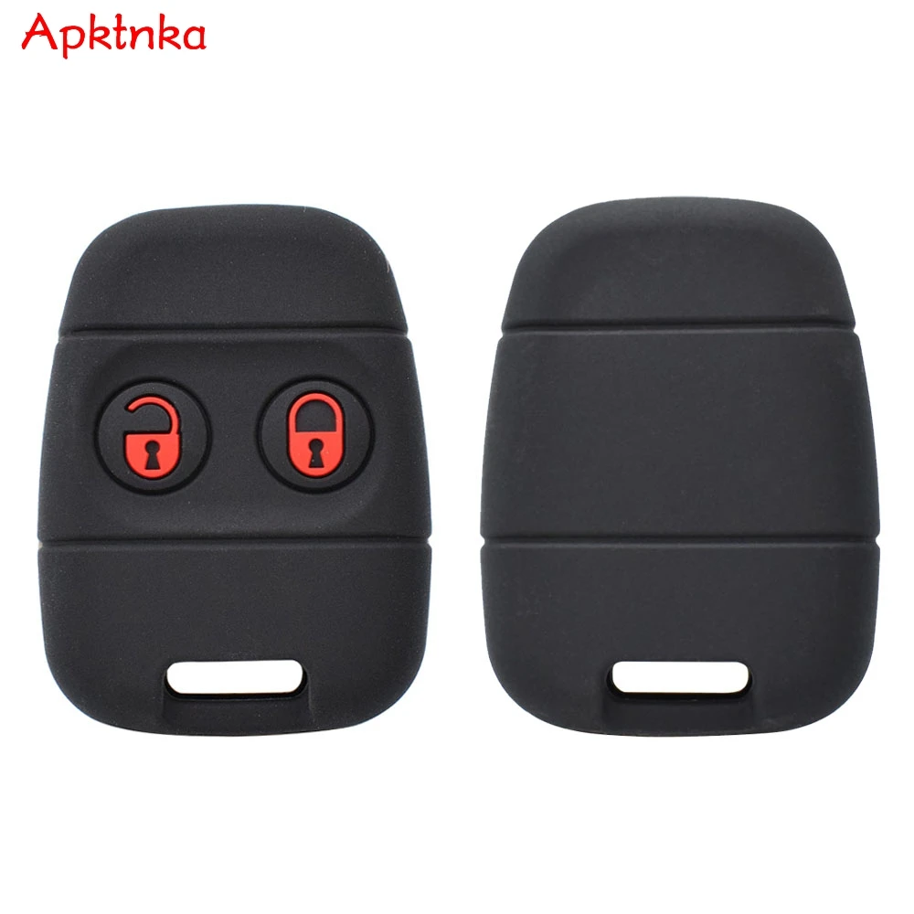 Apktnka 2 Buttons Remote Key Case For Land Rover Defender Freelander Rover 25 45 100 MG ZS ZR MGF Silicone Key Fob Shell Cover