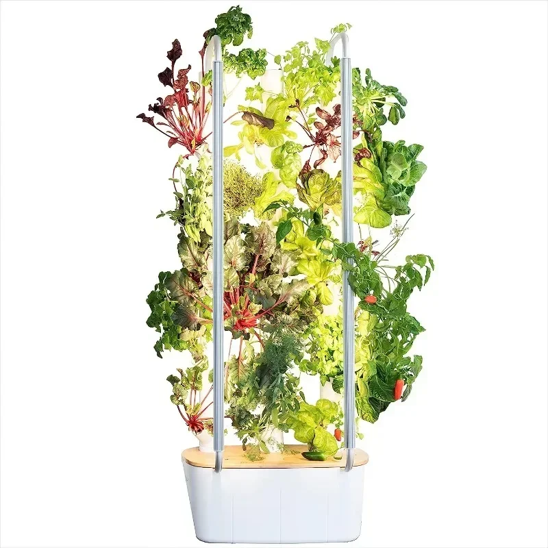 Organic Herb Vegetable Hydroponics Plant Growing System Led Grow Lights Indoor Vertical Hydroponical Garden Plant Kit