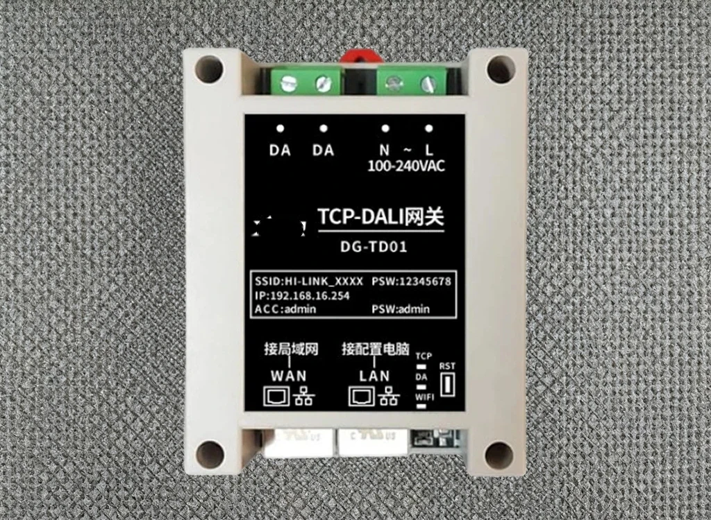 DALITCP Gateway WIFI and Wired Network Debugging and Control Includes Software