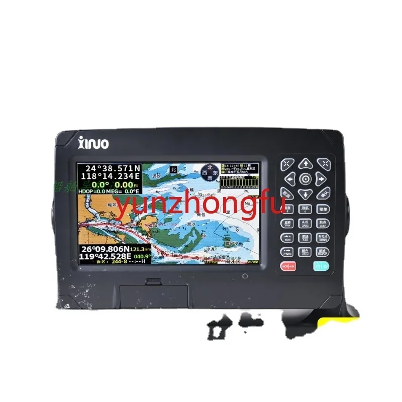 7-Inch Marine GPS Satellite Navigator Beidou Dual-Mode Positioning Jie De XF-607 Navigation Guide