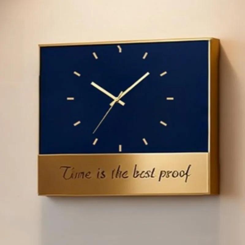 Decorative Metal Wall Clock Vintage Wall Watch Luxury Aesthetic Clocks Minimalist Silent Elegant Living Room Watches Home Decor
