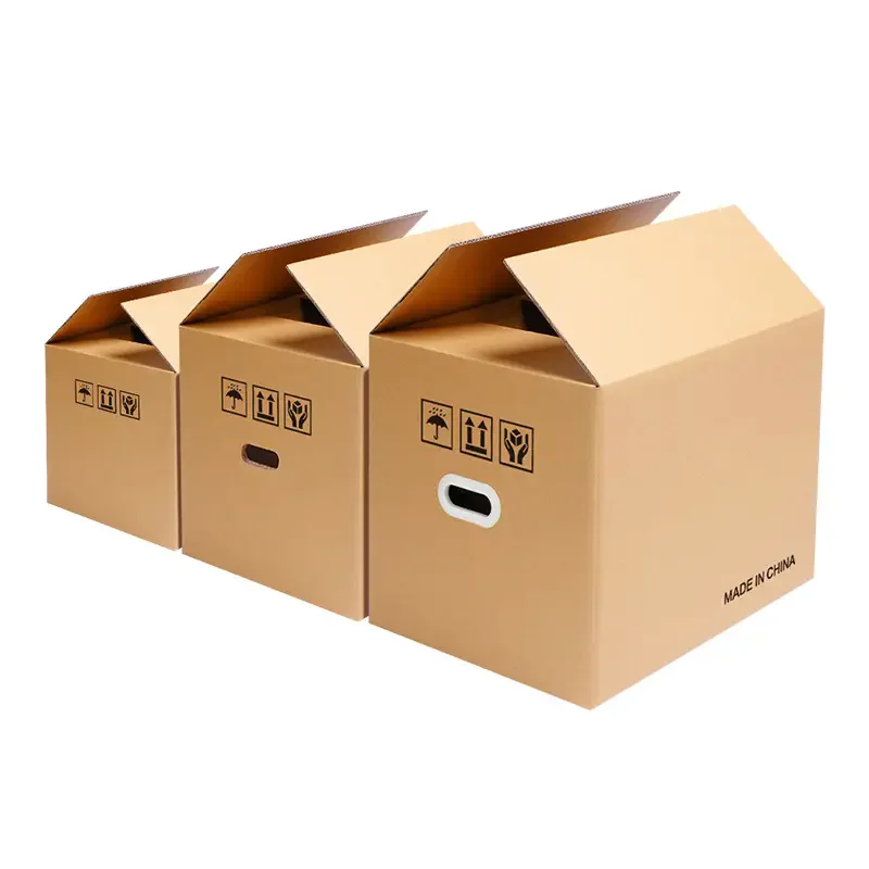 We can customize paper packaging boxes of different sizes, with logo printed corrugated packaging and recyclable cardboard boxes