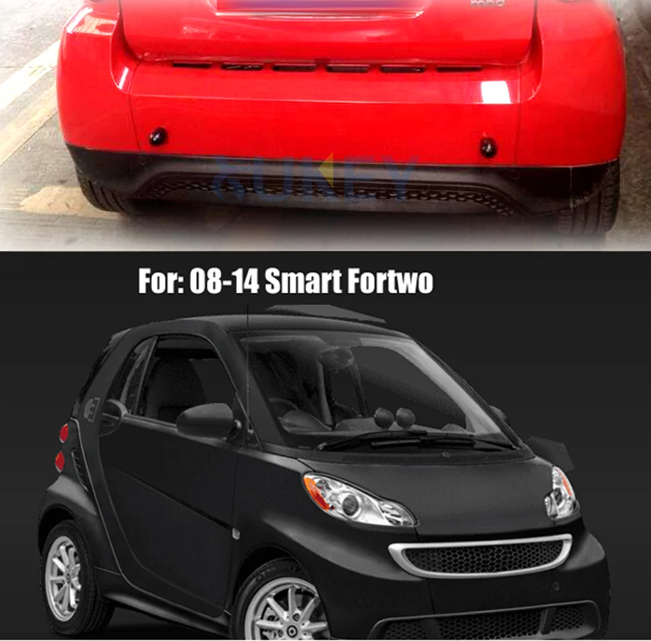 Front Rear Safe Kit For Benz SMART Fortwo 451 2008-2014 Anti Collision Round Head Car Bumper Protector Protective Guard Spike