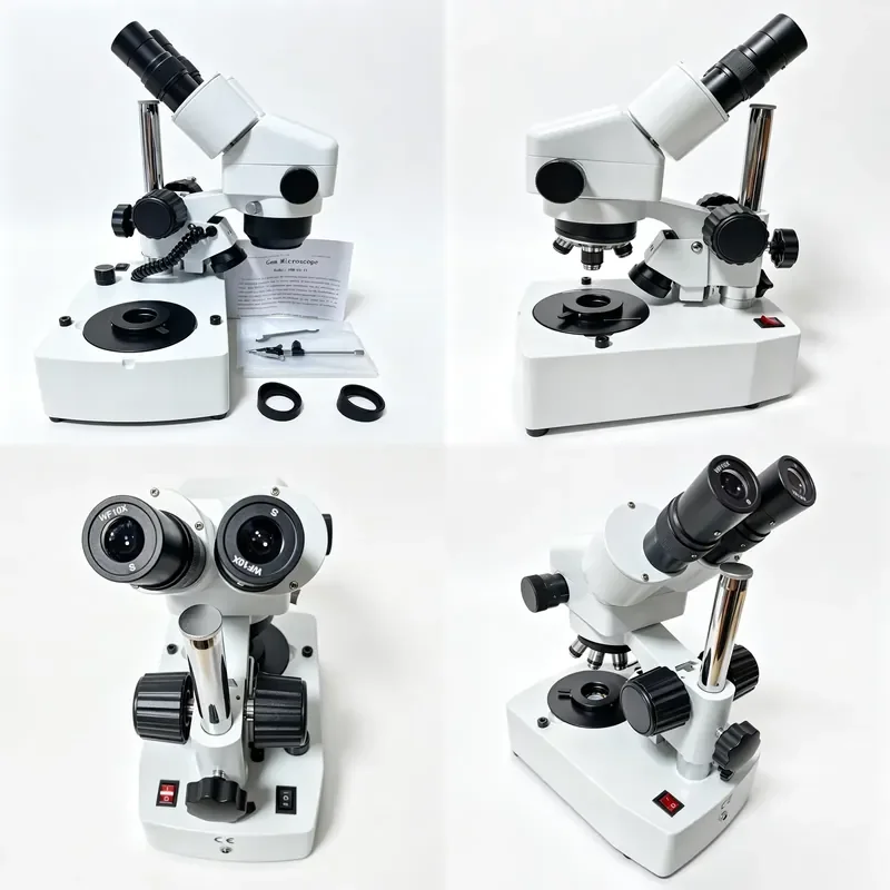 for FGM-U3-17 Vertical Gem Microscope Jewelry Binocular Microscope for Gemstone Inspection and Appraisal Tool