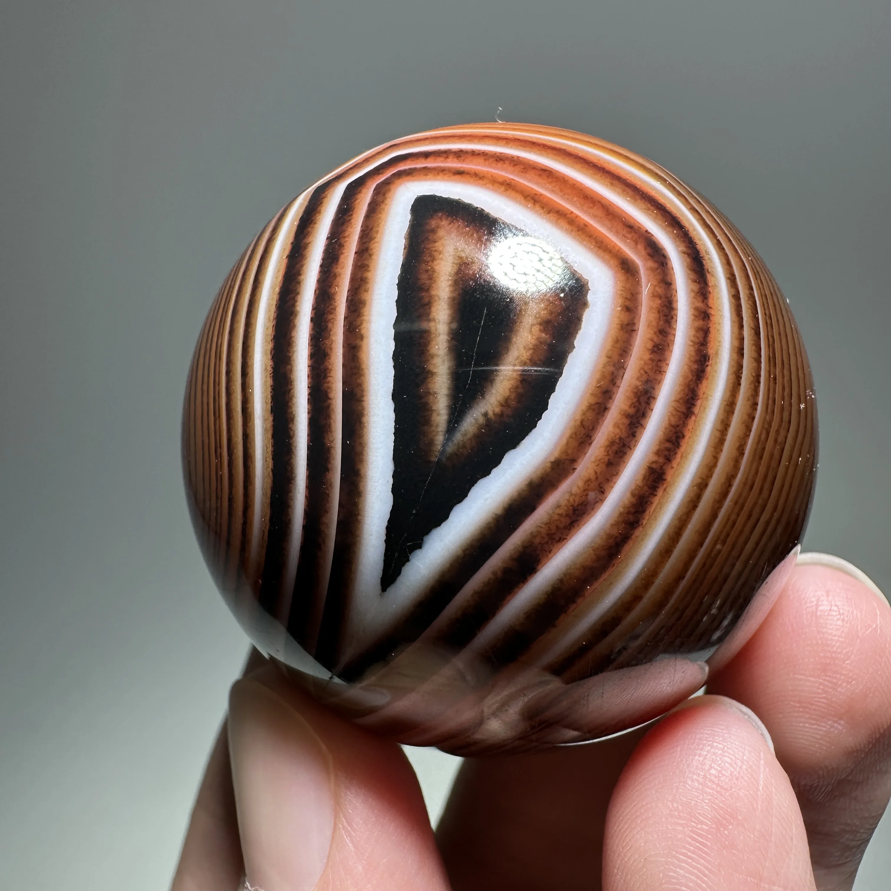 Natural Sardonyx Agate Sphere Crystal Sphere Silk Agate ball palm stones Mineral Specimen Polished Reiki Healing Decor