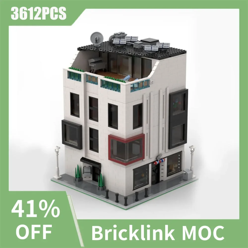 

NEW 3612PCS City Hot Selling Street View Moc Modular Modern Corner BuildingDIY creative ideas Children Toy birthday Gift Blocks