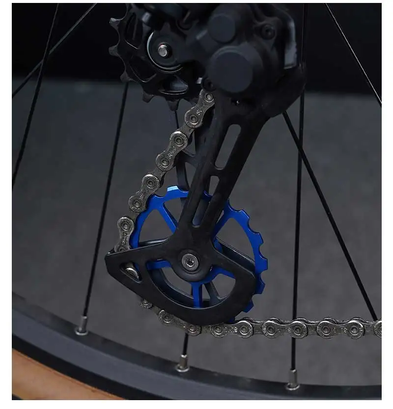 ENLEE Mountainbike Rennrad Schaltwerk-Rad Leichtgewichtige Aluminiumlegierung mit Keramiklagern 10-13T Schaltwerk-Rad – Detail 16
