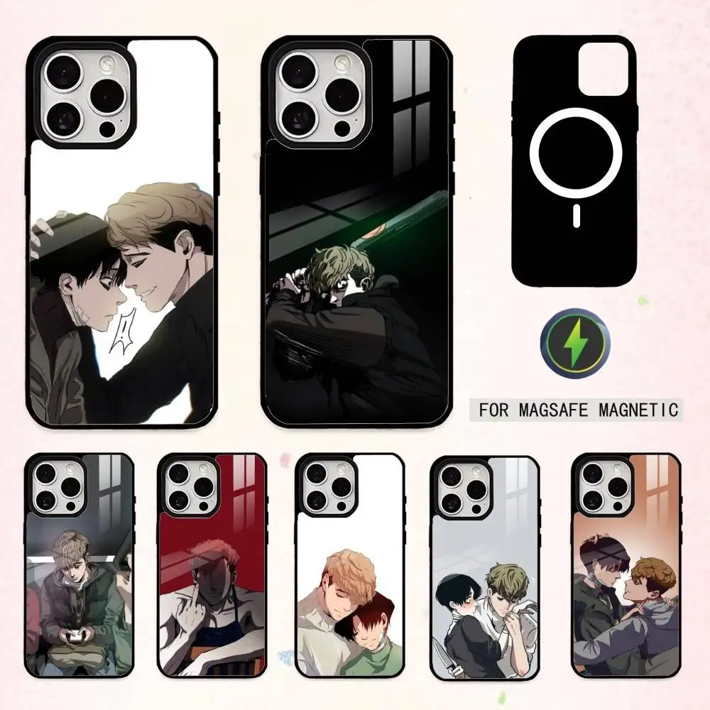 

M-Manga K-killing stalking Phone Case For iPhone17,16,15,14,13,12,11 Plus,Pro Max Magnetic For Magsafe Wireless Charging