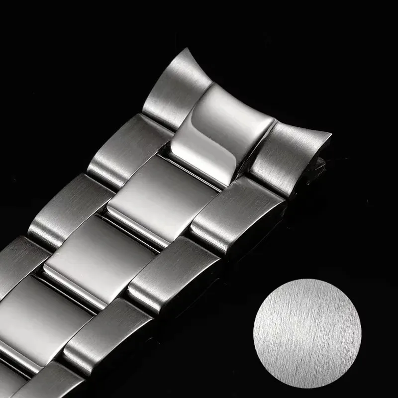 904 pulseira de relógio de aço inoxidável sólido para rolex daytona gmt submariner acessórios de relógio pulseira de metal 20mm 21mm pulseiras