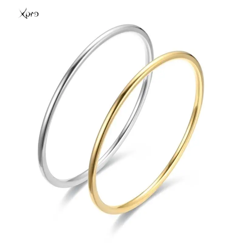 Fashionable Stainless Steel Bracelet For Women Round Minimalist Elegant Gold Color Bracelet Women\'s Accessories Popular Jewelry