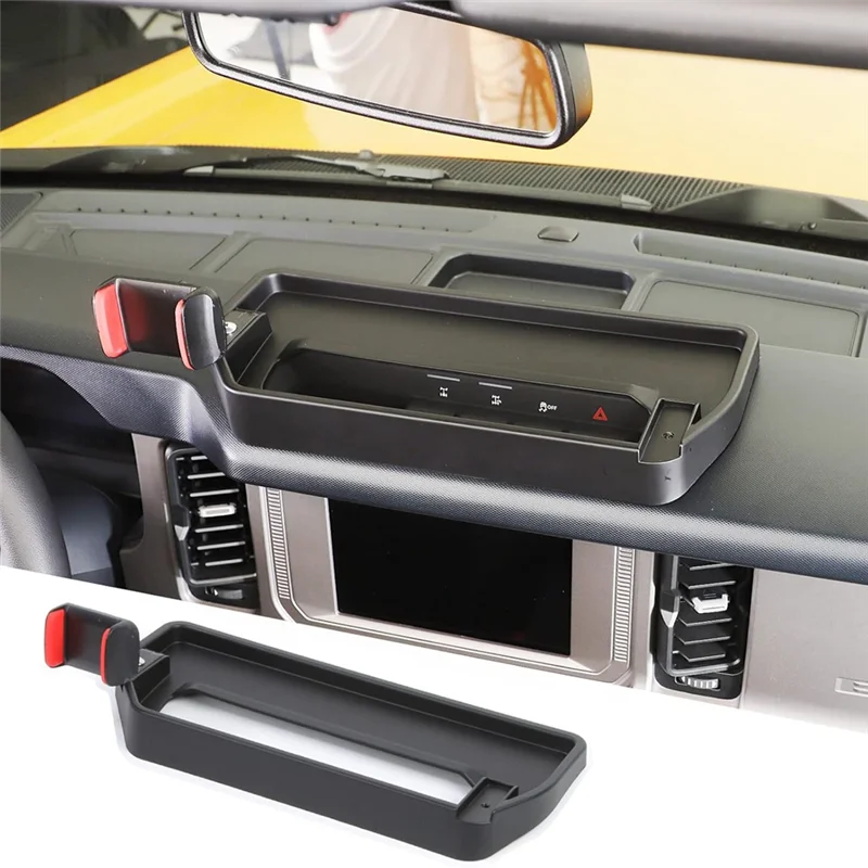 

Car Dash Phone Holder With Storage Tray For Ford Bronco 2021-2025 Interior Accessories