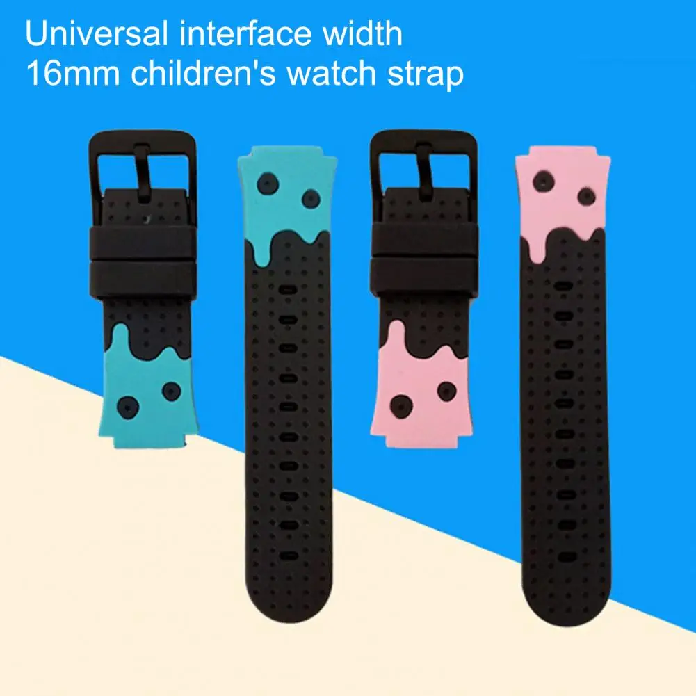 Useful  Watch Band Durable 20mm Smartwatch Bracelet Wristband Skin-friendly Silicone Wristband for Kids