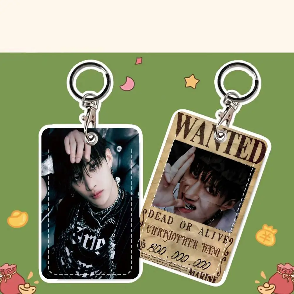 Kpop Idol C-chan Bang  Fashion Leather Card Wallet  Slim ID Protector for Office and School