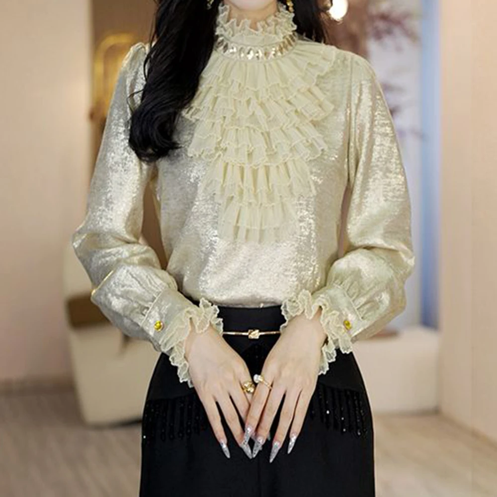 

Spring and Autumn 2025 Fashion New Shirt Long Sleeve High-end Top blouse for women
