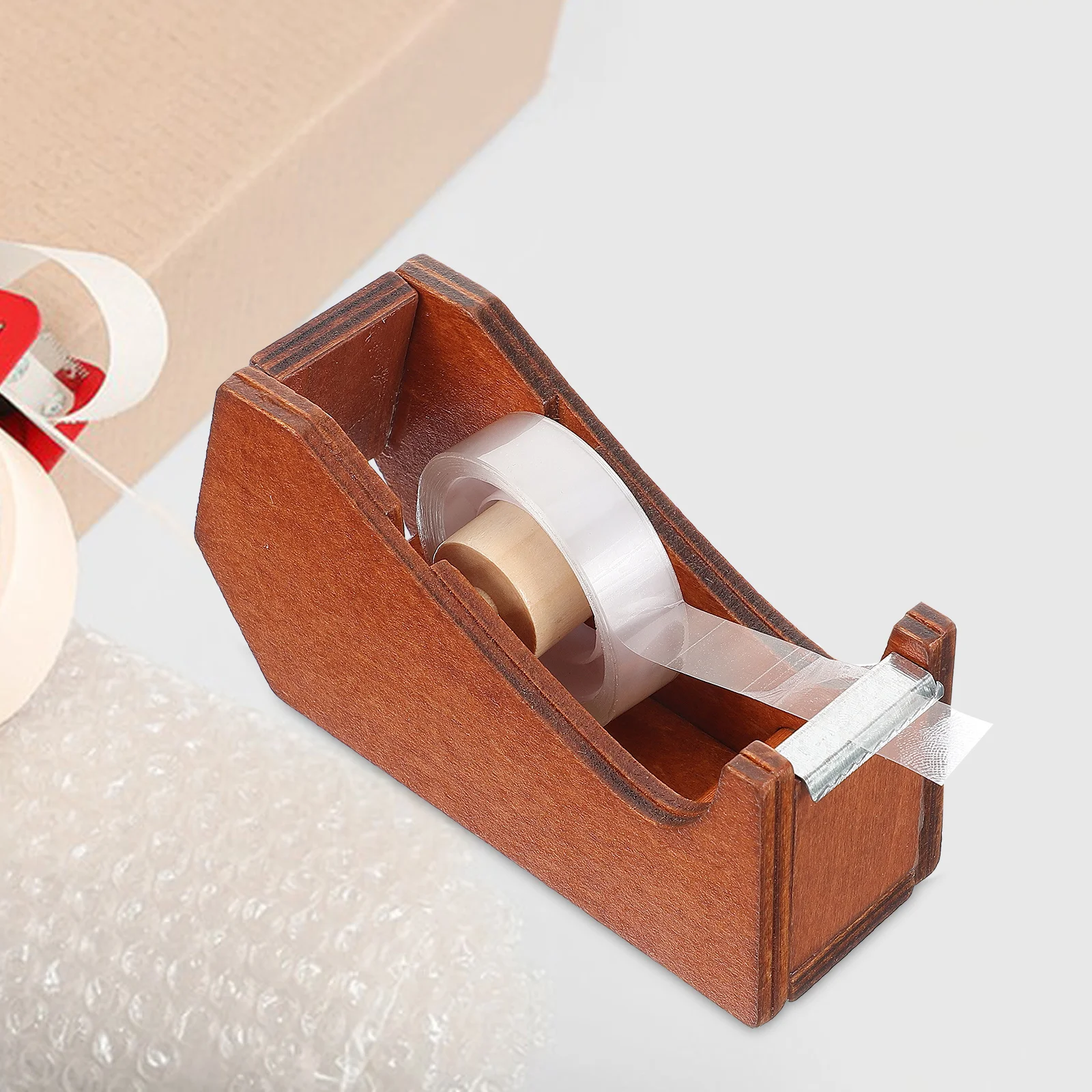 

Animal Shape Wooden Dispenser Desktop Holder For Office Craft Room Tape Cutters For Office Wood Tape Dispenser Desk Tool