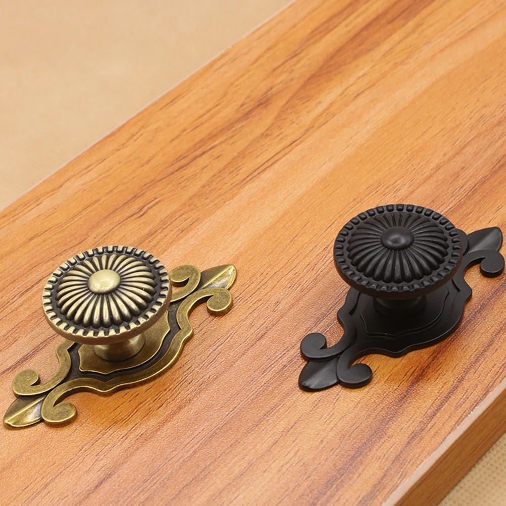 

Cabinet Door Handle Drawer Pulls Metal Knob for Cupboards Wardrobe Dresser Zinc Alloy Durable Retro Furniture Hardware Easy