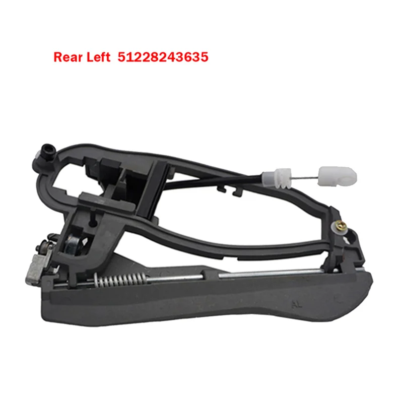 1Pair 51228243635 51228243636 Car Exterior Door Handle Bracket for BMW X5 E53 Rear Door Puller Carrier Inner Outside