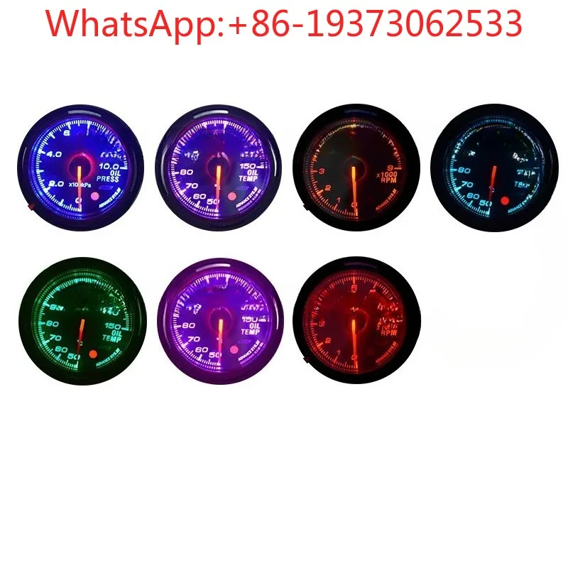 Car Modification Instrument Racing Water Temperature, Speed, Turbine Pressure, Oil Temperature Instrument