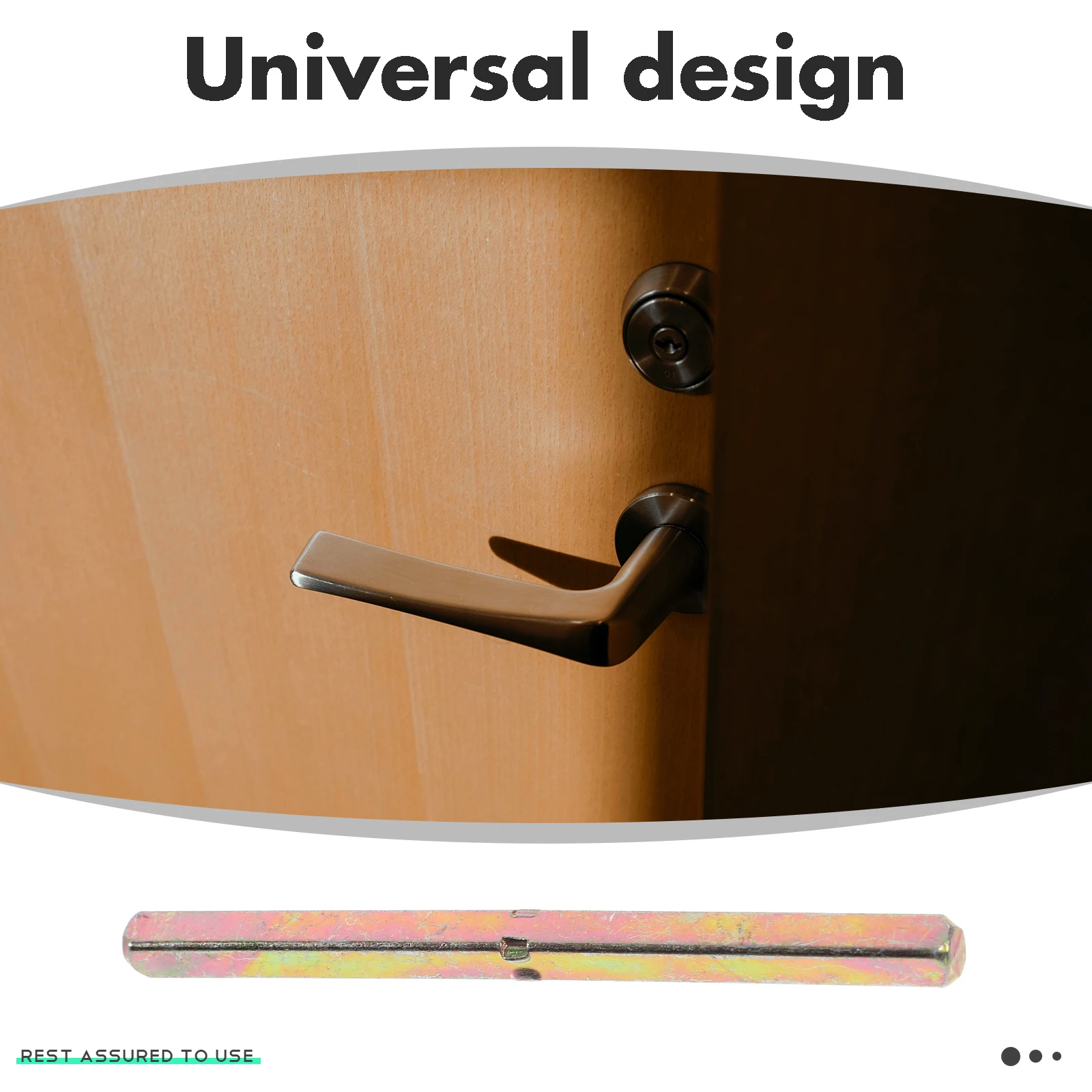 Door Spindle Bar Reliable Replacement Handle Part for Vintage Door Lock Old Knob Repair Replacement Square Spindle