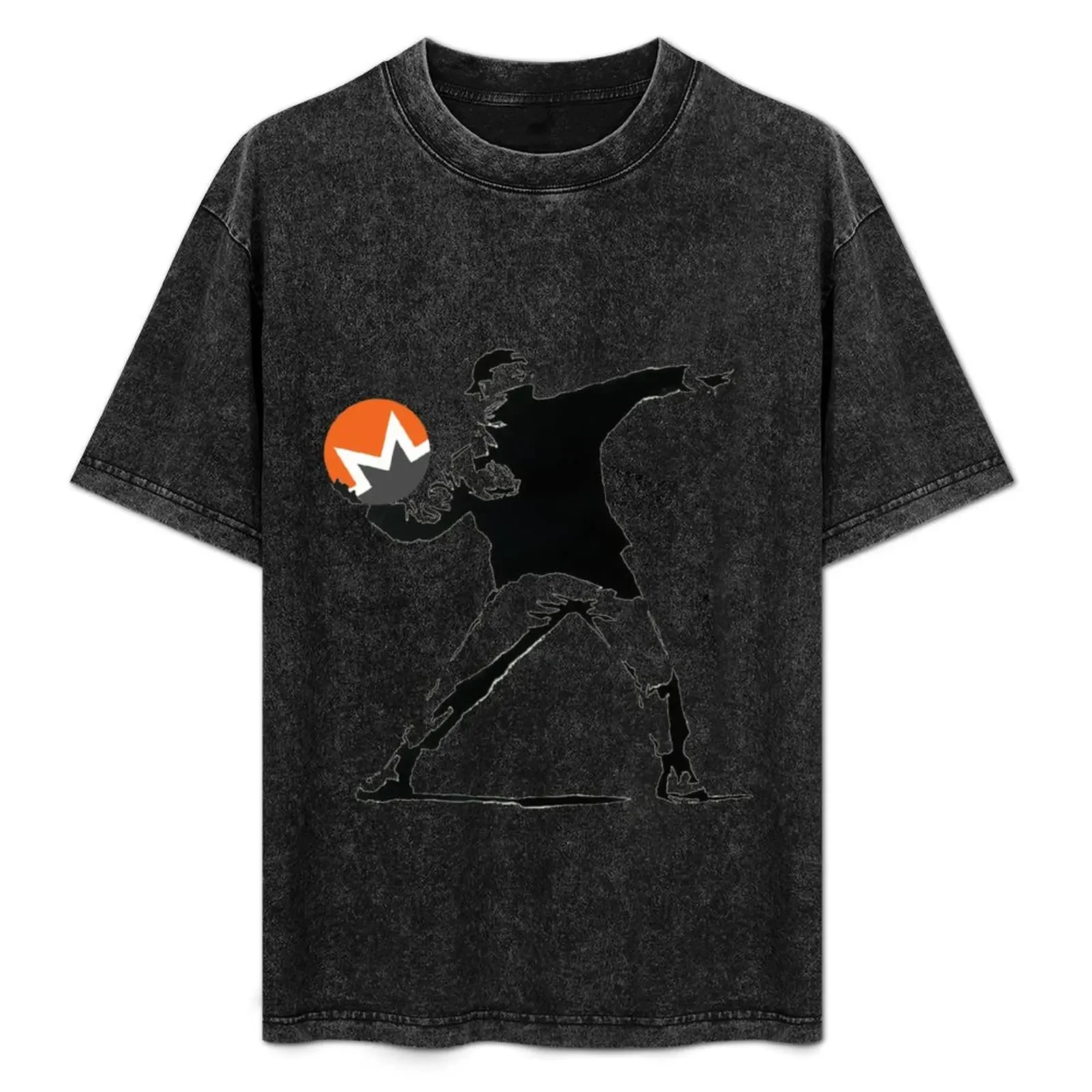 

Bansky - Monero Bomber T-Shirt Simple Casual Short Sleeve Cotton T-Shirt