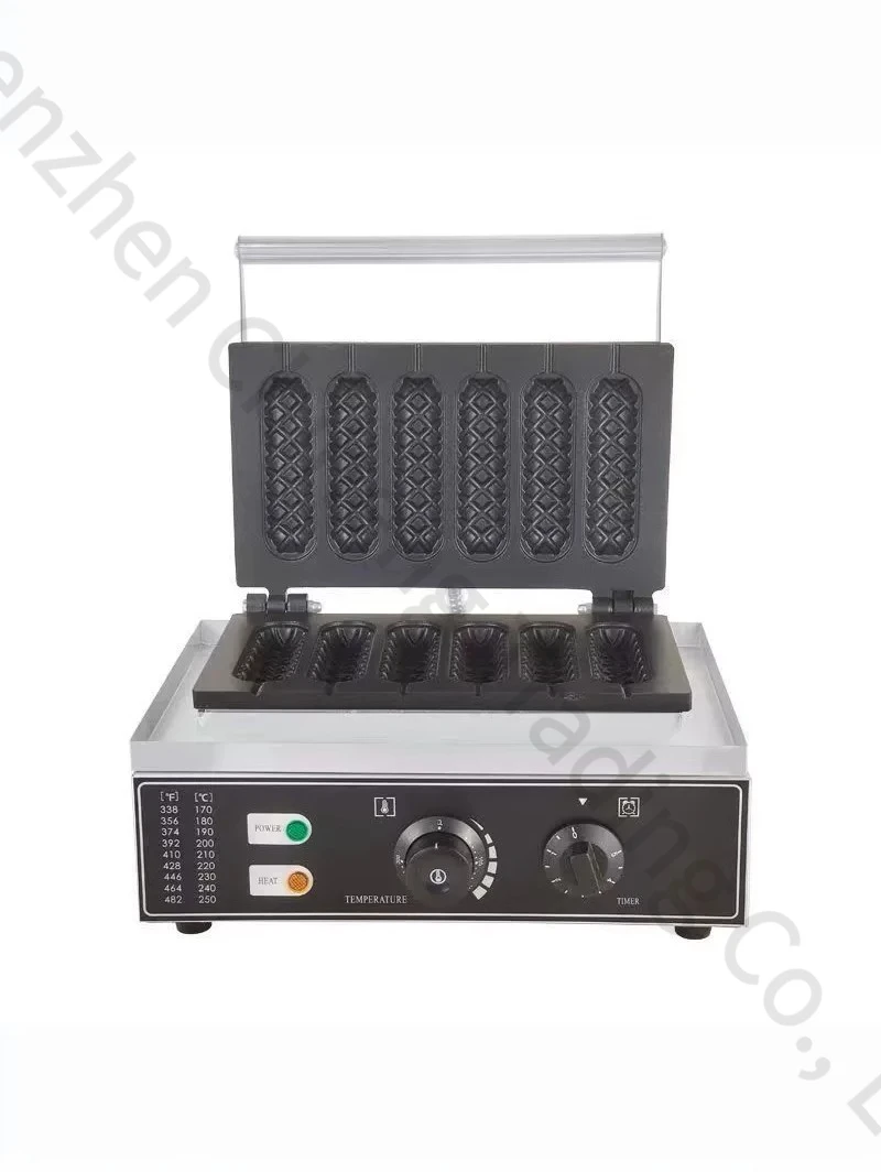 Commercial Electric Hot Crisp Machine Five Grid Hot Dog Machine Desktop Maffei Hot Dog Crispy Machine Snack Equipment FY-117