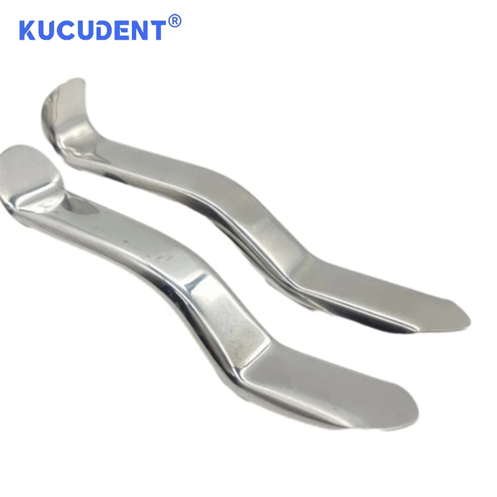 KUCUDENT Dental Lip Cheek Retractor Implant Mouth Opener Stainless Steel Metal Tongue Retractor Dentistry Examination Instrument