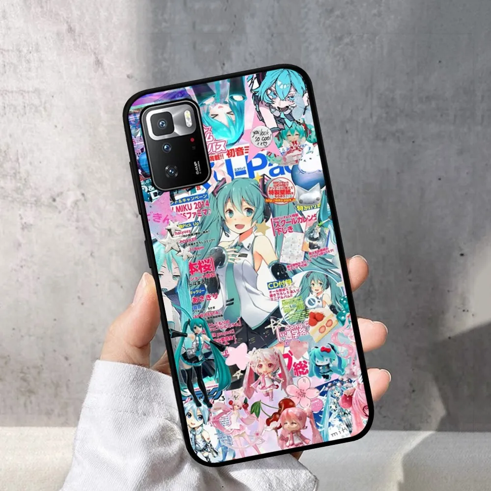 Hatsune anime M-Miku For Redmi Note 4 X 5 A 6 7 8 T 9 9S 10 11 11S 11Epro Poco M3 pro