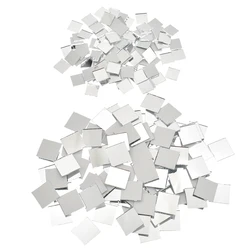 NEW 100~500 Pieces Small Square Glass Mirror Mosaic Tiles Bulk Wall Sticker For DIY Craft Supplies Home Decoration Materials