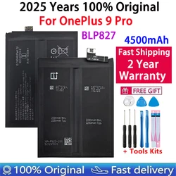 2024 Years BLP827 4500mAh 1+ Original Battery For OnePlus 9 Pro One Plus 9Pro High Quality Phone Bateria Batteries Fast Shipping