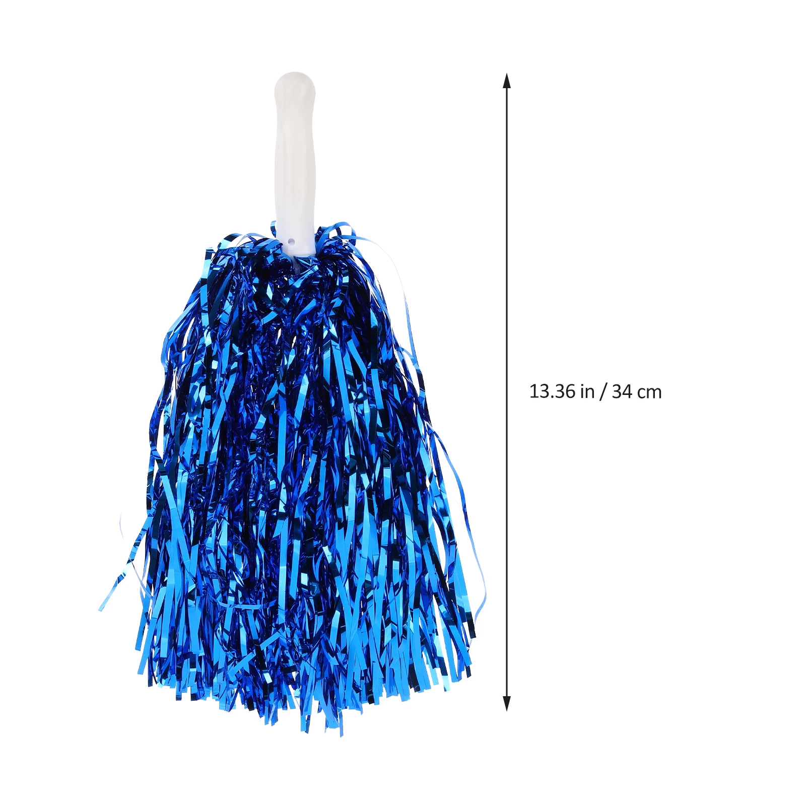 

24pcs Cheerleading Pompoms Metallic Spirited Cheerleader Party Reusable Glossy Vibrant Team Cheering Props Team