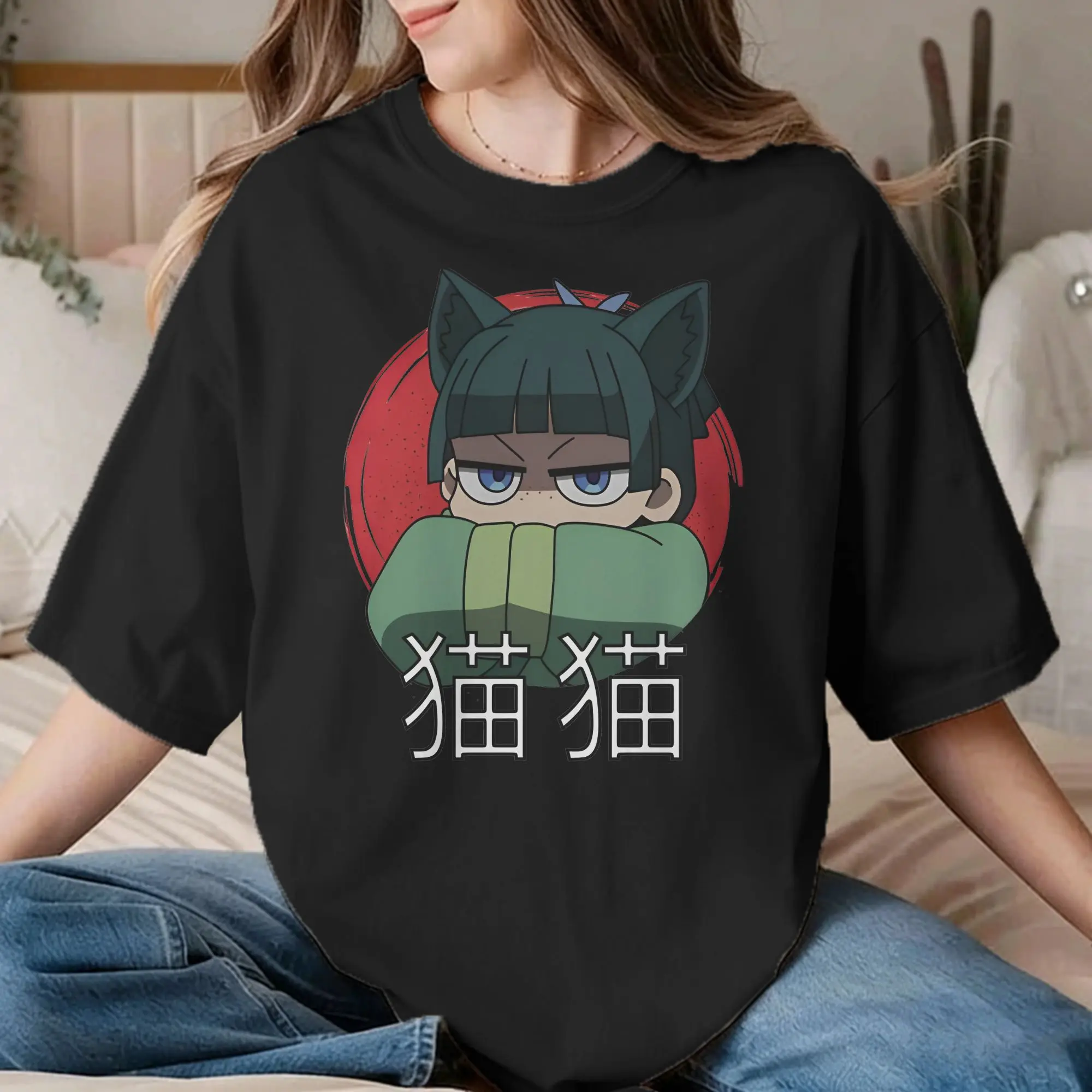 Maomao Chibi T-Shirts for Men Women The Apothecary Diaries Casual Cotton Tees O Neck Short Sleeve T Shirts Plus Size Tops