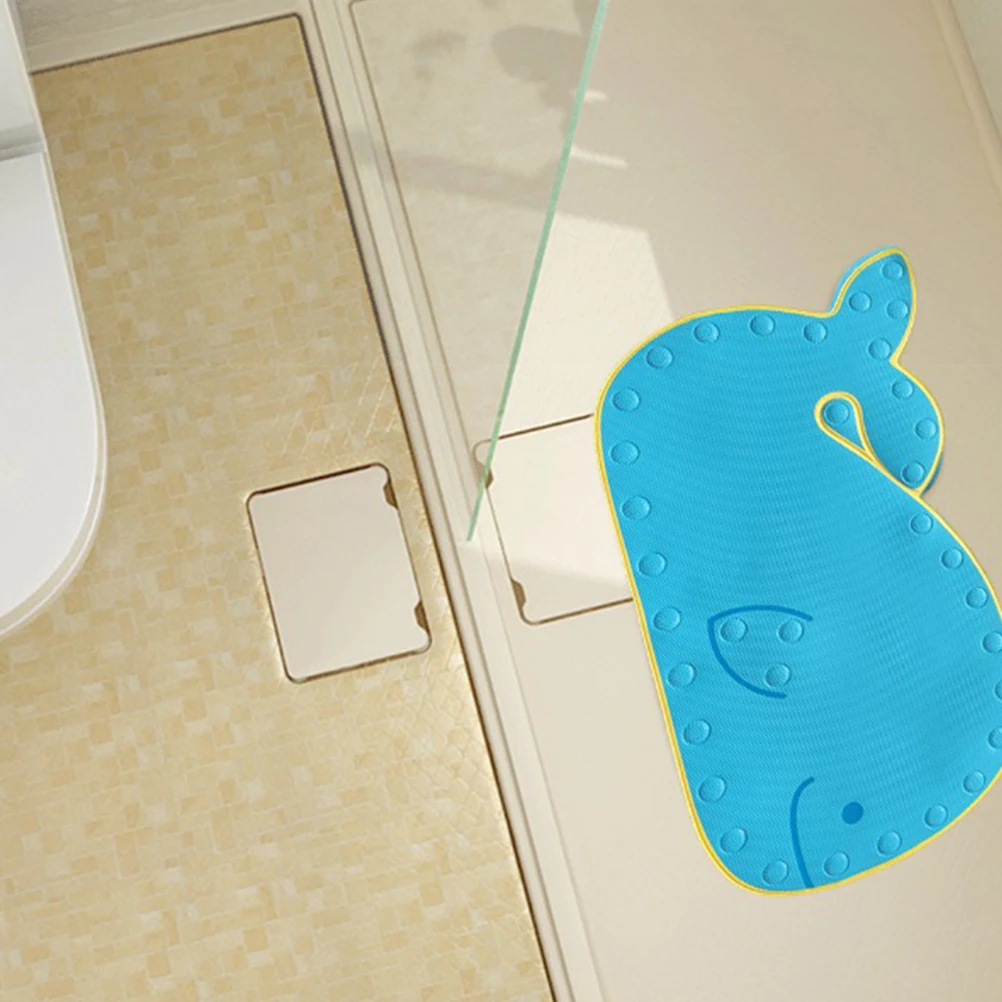 

Whale Shape Bathroom Mat Anti Skid PVC Blue Door Entrance Rug Shower Foot Pad Non Slip Kids Room Decor Bath Ground Mat