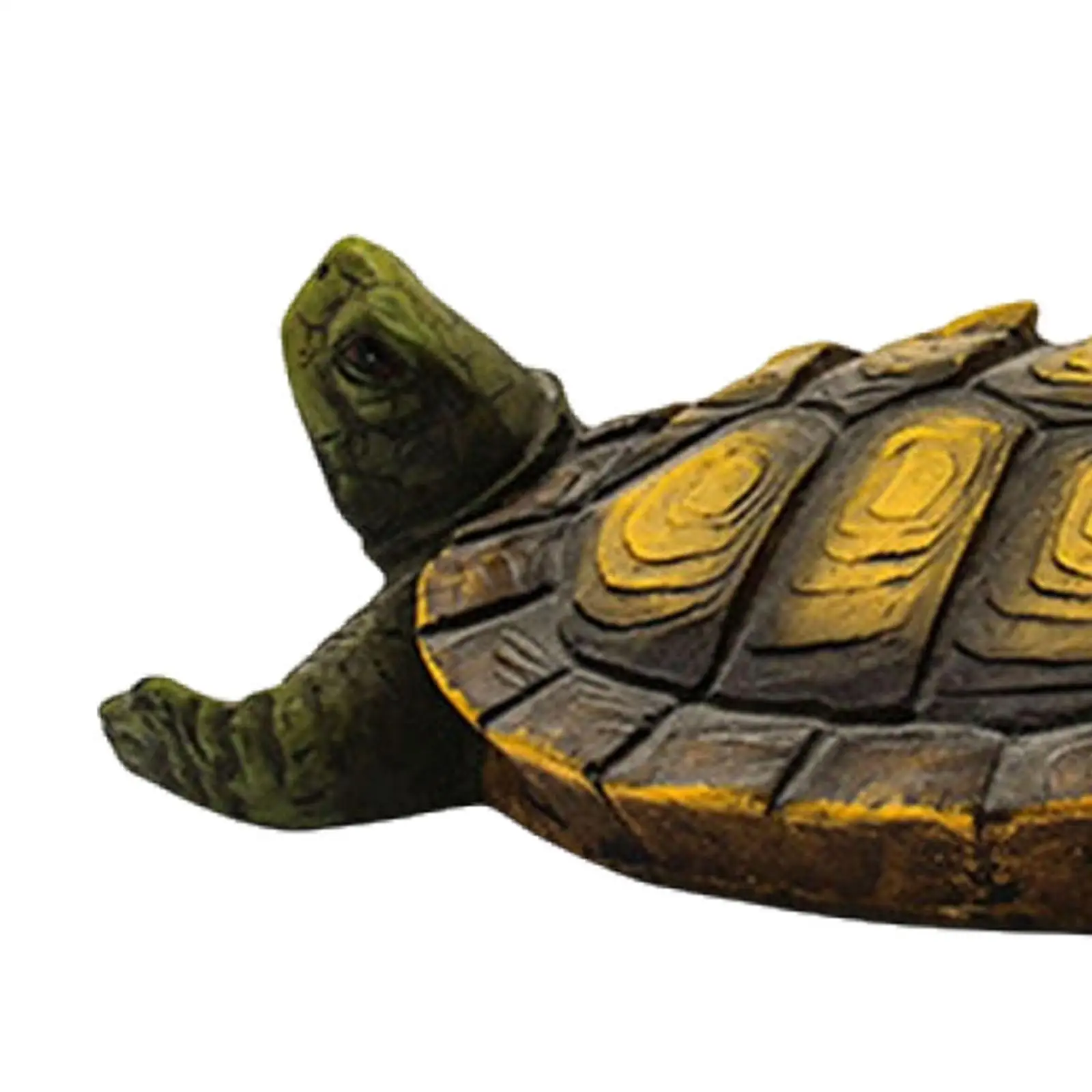Garden Turtle Statue Resin Figurine Lifelike Pond Decoration for Outdoor Lawn Yard Water Features