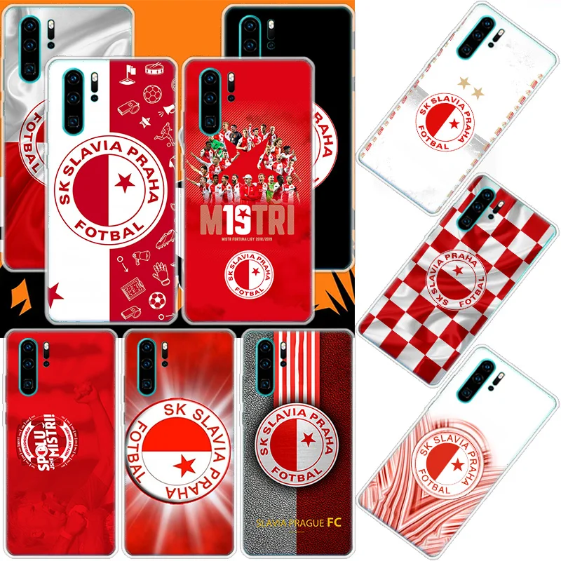 Sk Slavia Praha Czech Republic Phone Case For Huawei Mate 40 Pro 30 20 Lite 10 Huawei P30 Lite P50 Pro P40 P20 P10 Cover Coque F