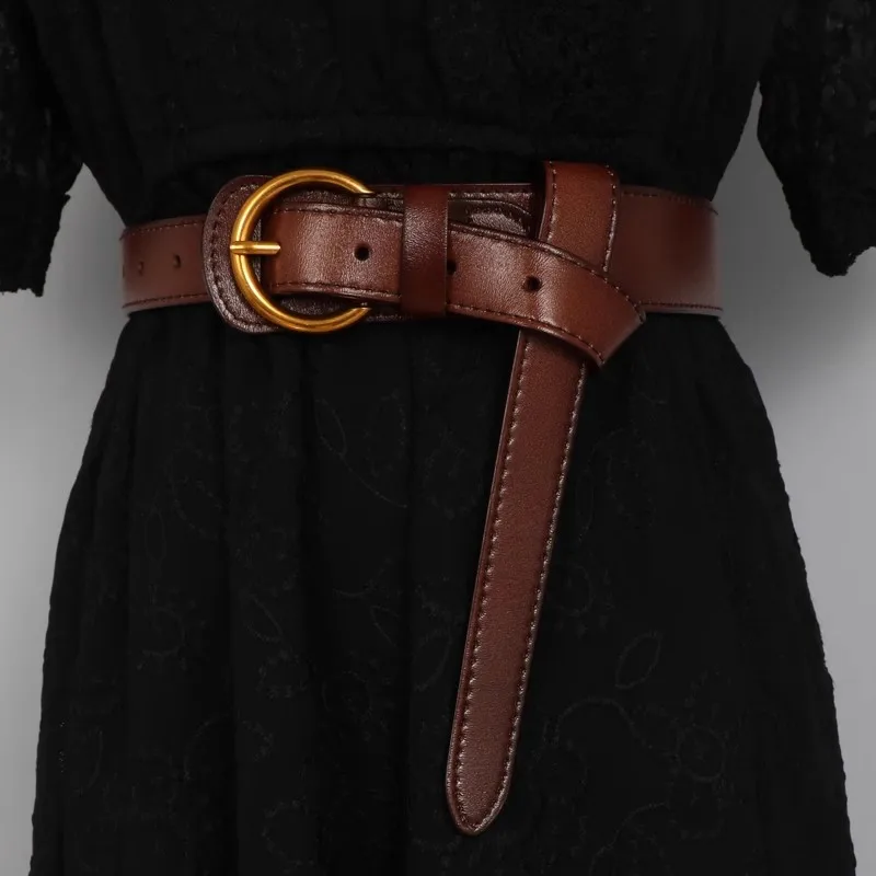 

Женский модный корсет из натуральной кожи, женское пальто с поясом, платье с поясом, широкий пояс J1727