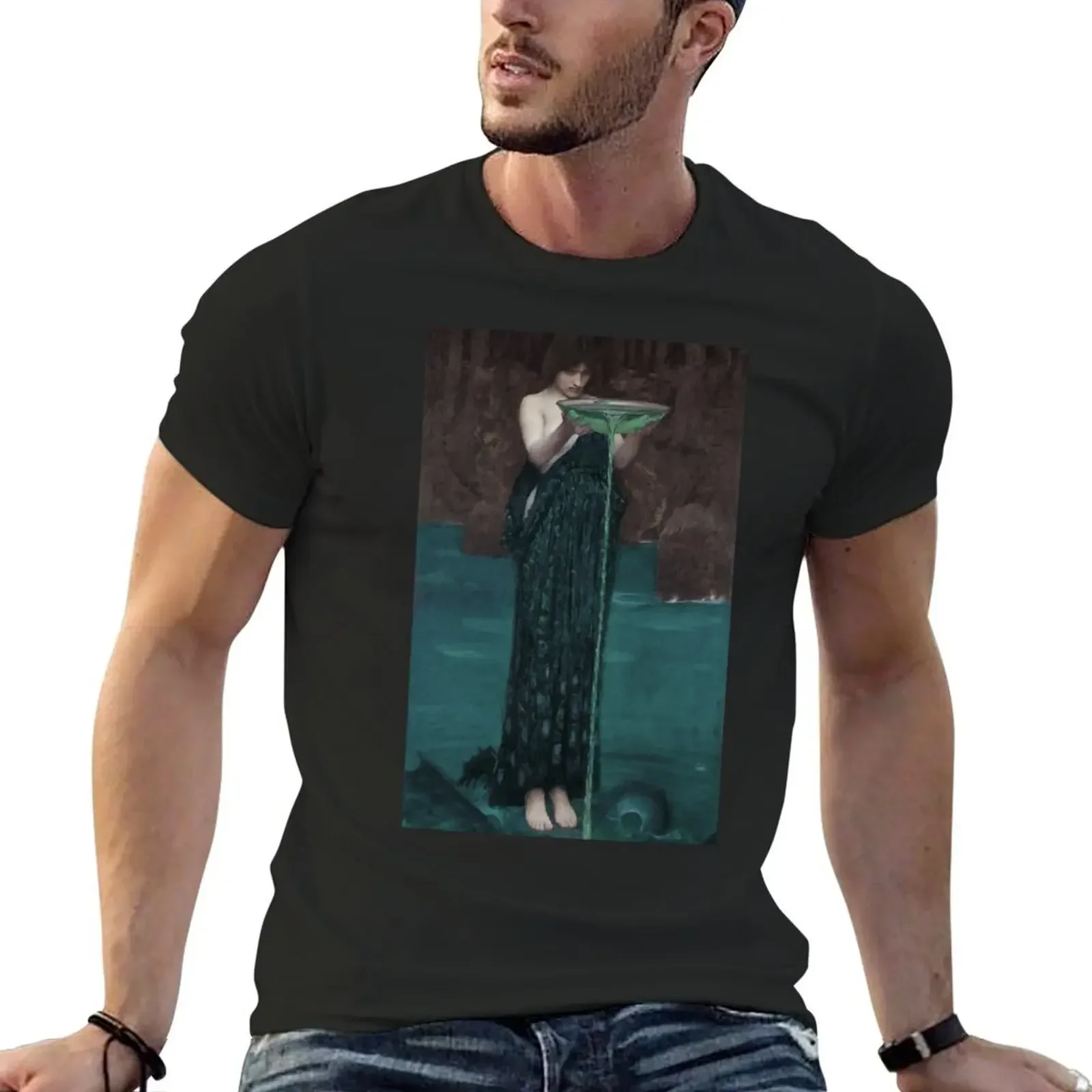 Circe Invidiosa, 1892 John William Waterhouse T-Shirt anime tshirt aesthetic clothes plain black t shirts men