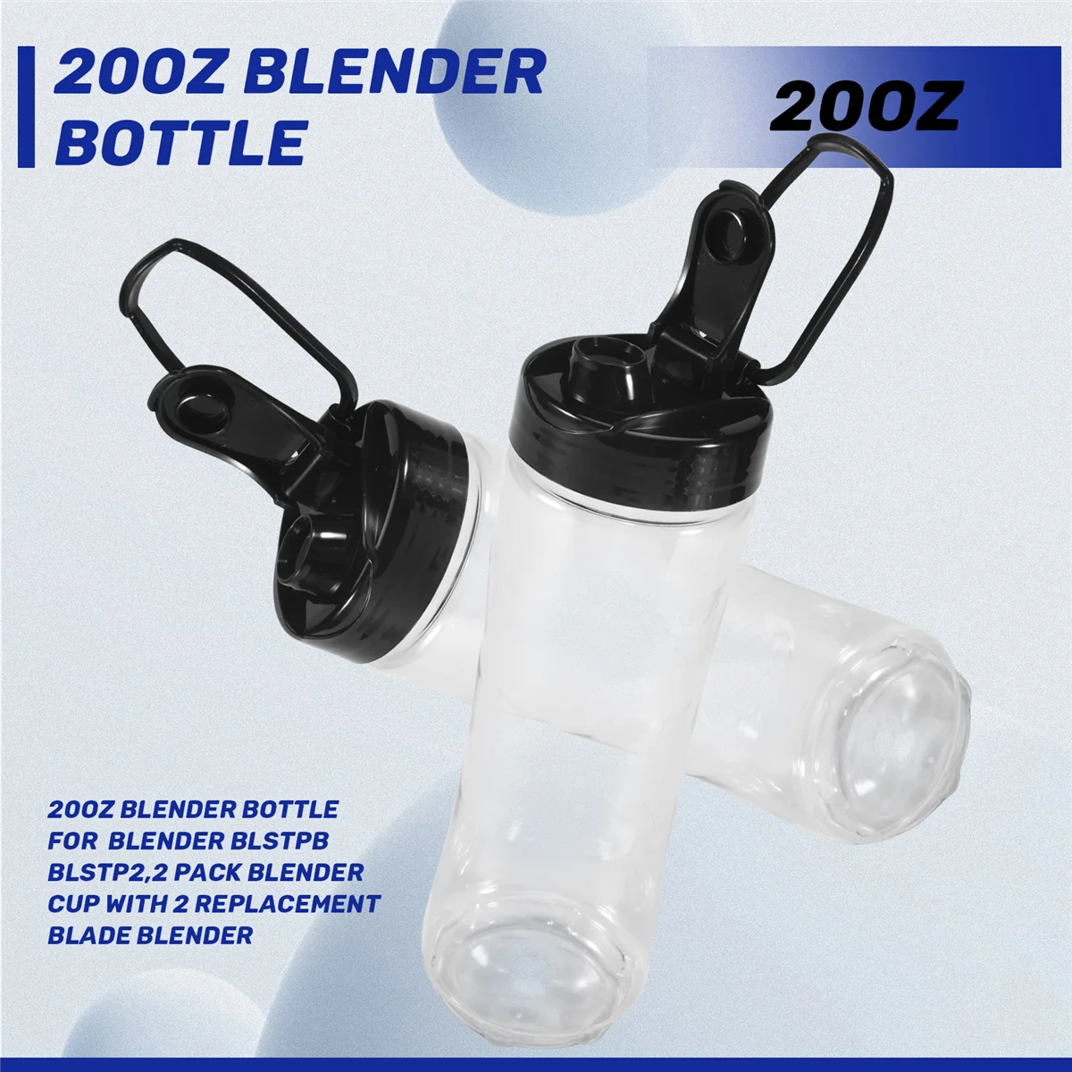 

BAAX 20 унций для блендера My Blend BLSTPB BLSTP2, чашка для блендера из 2 сменных лезвий для блендера