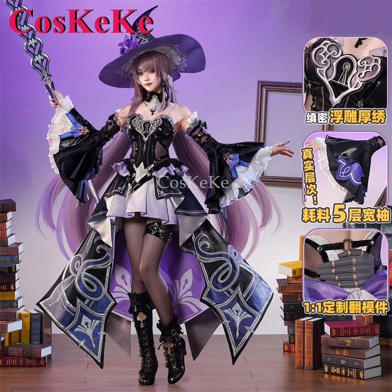 CosKeKe The Herta Cosplay Game Honkai: Star Rail Costume Gorgeous Elegant Combat Unforms Activity Party Role Play Clothing S-XL