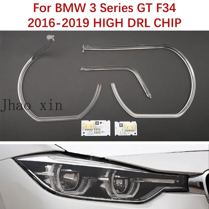 Weißlicht für BMW 3er GT F34 2016-2019 HIGH Auto-Tagfahrlicht DRL CHIP Lampenröhre Ballastmodul Angel Eyes Leiterplatte