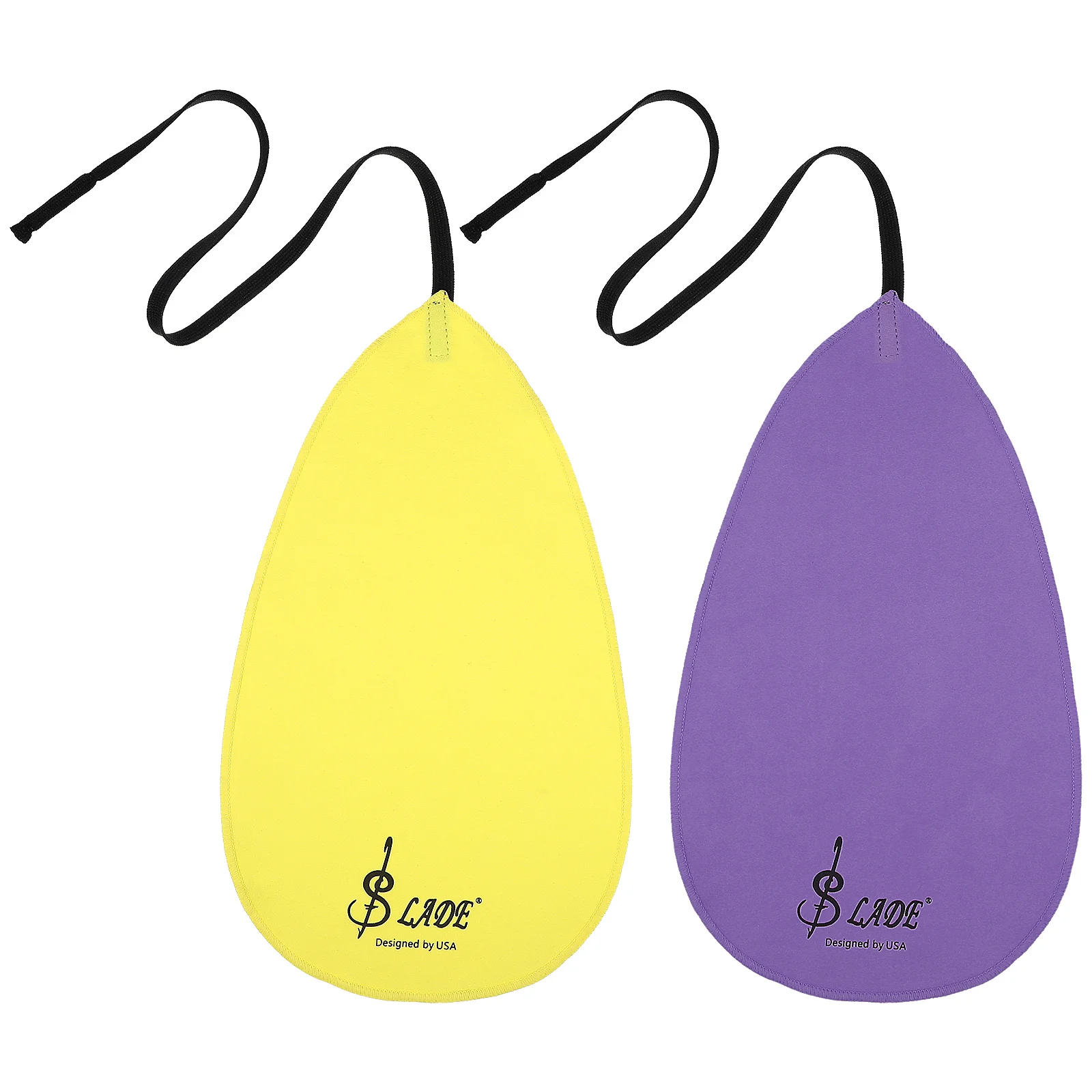 2 Pcs Cleaning Cloth Set Bass Saxophone Large Supply for Accessory Faux Suede Flute Clarinet Cleaner